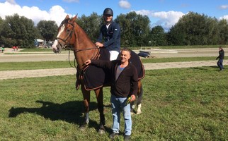 KLC Cuatro CH mit seinem Züchter